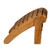 Royal Teak Adirondack Footstool - Side View
