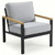 Royal Teak Barcelona Club Chair - Granite Cushions
