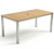 Royal Teak Barcelona Stainless Steel Dining Table