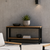 Royal Teak Console Table with Teak Shelves Lifestyle