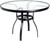 Woodard Deluxe Obscure Glass Top 42" Round Umbrella Table