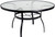 Woodard Deluxe Obscure Glass Top 54" Round Umbrella Table