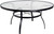 Woodard Deluxe Obscure Glass Top 60" Round Umbrella Table