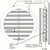 Round Gable Vent Line Drawing