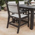 Berlin Gardens Mayhew Sling Dining Chair in Black - Back View