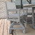 Berlin Gardens Resin Mayhew Sling Swivel Counter Height Chair - Driftwood Gray Frame
