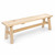Log Backless Dining Bench