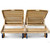 Regal Teak Double Chaise Lounge Chair - Back View