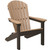 Berlin Gardens Comfo Back Adirondack in Weatherwood on Choc Brown