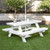Berlin Gardens Picnic Table in White