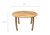 royal-teak-5-piece-50-in-round-table-dining-set