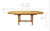 Royal Teak Oval Expansion Table Dimensions