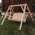 Cedar Log Swing Set - Side View