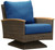 Three Birds Bella Wicker Swivel Rocker