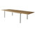 Three Birds Avanti Teak 121" Extension Dining Table - Open Position