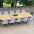 Three Birds Avanti Teak 121" Extension Dining Table