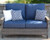 Three Birds Wicker Bella Loveseat - Front View