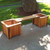 3 Piece Cedar Bench Planter Set