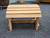 Western Red Cedar Barrel Top Ottoman