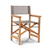 Taupe Hi Teak Directors Chair