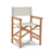 White Hi Teak Directors Chair