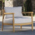 Oxford Garden Lido Teak Dining Club Chair - Front View