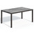 Oxford Garden 63" Travira Square Dining Table - Skyline Top - Carbon Frame