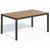 Oxford Garden 63" Travira Square Dining Table - Enigma Top - Carbon Frame