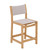 Hi Teak Pearl Counter Height Chair in Taupe