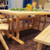 Log Cedar Picket Patio Dining Table