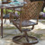 Woodard Furniture Swivel Rocking Patio Dining Chair - Back View