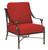 Woodard Furniture Aluminum Delphi Deep Seating Lounge Chair - Darker Fabric