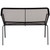 Woodard Furniture Wrought Iron Delmar Patio Bench - Back View