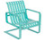 Woodard Furniture Colfax Spring Dining Arm Chair - Aruba Finish