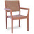 Lloyd Flanders Teak Dining Chair with Woven Back