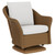 Lloyd Loom Weekend Retreat Woven Wicker Swivel Glider Chair