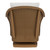 Lloyd Loom Weekend Retreat Woven Wicker Swivel Glider Chair - Back View