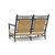 Lloyd Flanders Low Country Wicker Loveseat - Back View