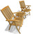 Regal Teak Folding Armchairs Set of 2 and Side Table