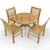 Regal Teak 4 Seat Dining Set