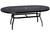 Woodard Deluxe Aluminum Large Trellis Top Oval Umbrella Dining Table