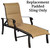 Woodard Furniture Cortland Padded Sling Adjustable Chaise Lounge Chair Replacement Sling