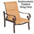 Woodard Furniture Belden Padded Sling Adjustable Lounge Chair Replacement Sling