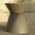 Palo Drum Shaped End Table in Iron Finish - Beauty Shot