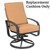 Woodard Cayman Isle Swivel Rocking Dining Arm Chair Replacement Cushion