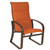 Woodard Cayman Isle Padded Sling High Back Dining Arm Chair