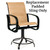 Woodard Cayman Isle Swivel Counter Stool Replacement Padded Sling