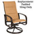Woodard Cayman Isle High Back Swivel Rocking Dining Armchair Replacement Padded Sling