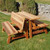 Convertible Cedar Villa Bench pair