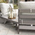 Berlin Gardens Outdoor Holland Club Chair - Back View - Graphite Finish